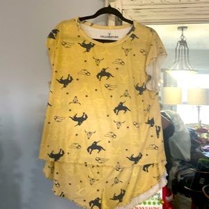 Yellow stone pajamas